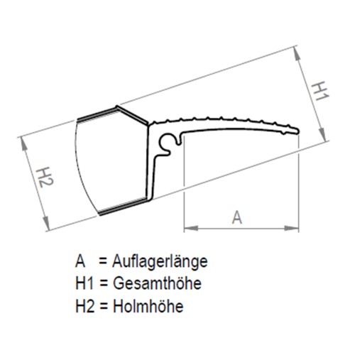 Mauderer Verladetechnik SuperGrip-Schiene SGV 2 Stück 200cm Länge