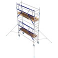 ASC Rollgerüst AGS Pro 250x135cm mit Holz-Plattformen und einseitigem Geländer 5,3m Arbeitshöhe ASC Rollgerüst AGS Pro 250x135cm mit Holz-Plattformen und einseitigem Geländer 5,3m Arbeitshöhe-small