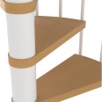 Dolle Spindeltreppe Montreal Buche/weiß 252-282cm Geschosshöhe Ø140cm-small