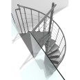 Minka Spindeltreppe Milano 42 - 300,3cm Geschosshöhe Grau 160cm Durchmesser Minka Spindeltreppe Milano 42 - 300,3cm Geschosshöhe Grau 160cm Durchmesser-small