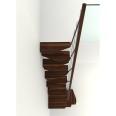 Minka Mittelholmtreppe Quatro Turn 38 - 298cm Geschosshöhe Walnuss Schwarz Minka Mittelholmtreppe Quatro Turn 38 - 298cm Geschosshöhe Walnuss Schwarz-small