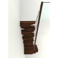 Minka Mittelholmtreppe Quatro Turn 38 - 298cm Geschosshöhe Walnuss Weiß Minka Mittelholmtreppe Quatro Turn 38 - 298cm Geschosshöhe Walnuss Weiß-small