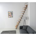 Minka Mittelholmtreppe Monaco 35 - 293,8cm Geschosshöhe Walnuss Schwarz Minka Mittelholmtreppe Monaco 35 - 293,8cm Geschosshöhe Walnuss Schwarz-small