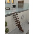 Minka Mittelholmtreppe Nizza 35 - 293,8cm Geschosshöhe Walnuss Weiß Minka Mittelholmtreppe Nizza 35 - 293,8cm Geschosshöhe Walnuss Weiß-small