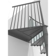 Minka Spindeltreppe Portofino 42 - 300,3cm Geschosshöhe Grau 140cm Durchmesser Minka Spindeltreppe Portofino 42 - 300,3cm Geschosshöhe Grau 140cm Durchmesser-small