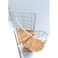 Minka Spindeltreppe Venezia Smart 38 - 305,5cm Geschosshöhe Buche Weiß 100cm Durchmesser Minka Spindeltreppe Venezia Smart 38 - 305,5cm Geschosshöhe Buche Weiß 100cm Durchmesser-small