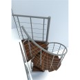 Minka Spindeltreppe Venezia Smart 38 - 305,5cm Geschosshöhe Walnuss Grau 120cm Durchmesser Minka Spindeltreppe Venezia Smart 38 - 305,5cm Geschosshöhe Walnuss Grau 120cm Durchmesser-small