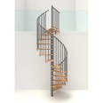 Minka Spindeltreppe Spiral Smart 38 - 305,5cm Geschosshöhe Buche Grau 100cm Durchmesser Minka Spindeltreppe Spiral Smart 38 - 305,5cm Geschosshöhe Buche Grau 100cm Durchmesser-small