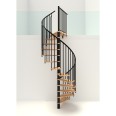Minka Spindeltreppe Spiral Smart 38 - 305,5cm Geschosshöhe Buche Schwarz 100cm Durchmesser Minka Spindeltreppe Spiral Smart 38 - 305,5cm Geschosshöhe Buche Schwarz 100cm Durchmesser-small