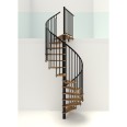 Minka Spindeltreppe Spiral Smart 38 - 305,5cm Geschosshöhe Eiche Schwarz 120cm Durchmesser Minka Spindeltreppe Spiral Smart 38 - 305,5cm Geschosshöhe Eiche Schwarz 120cm Durchmesser-small