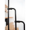 Minka Mittelholmtreppe Twister 35 - 293,8cm Geschosshöhe Buche Schwarz Minka Mittelholmtreppe Twister 35 - 293,8cm Geschosshöhe Buche Schwarz-small