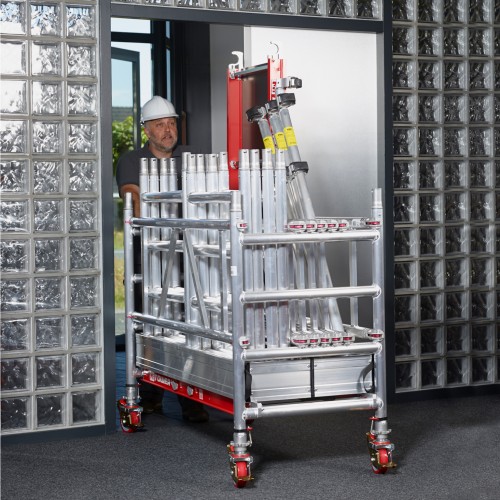 Altrex MiTower PLUS Fahrgerüst Safe-Quick®2 Geländer 1-Person-Aufbau Aluminium mit breiter mit Fiber-Deck Plattform 0,75x1,72m 8,20m AH