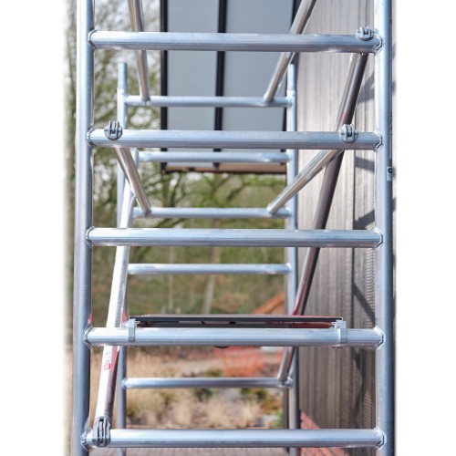 Altrex Fahrgerüst RS Tower 41 PLUS Aluminium mit Safe-Quick® und Holz-Plattform 6,20m AH breit 0,90x2,45m