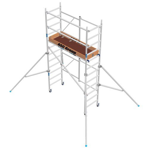 ASC Zimmerfahrgerüst 190x75cm mit Standardkupplung 4,70m Arbeitshöhe