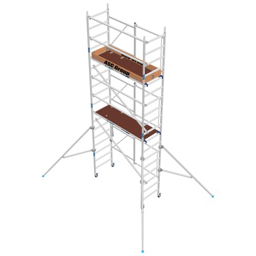 ASC Zimmerfahrgerüst 190x75cm mit Standardkupplung 6,50m Arbeitshöhe