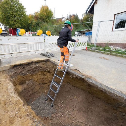 MUNK Stufen- Baugrubenleiter- Einsteckteile +4 Stufen als Zubehör
