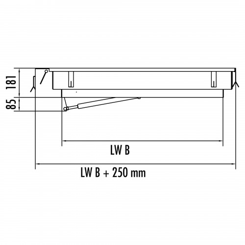 Hailo Schachtabdeckung HS8 ECO Edelstahl rechteckig tagwasserdicht und geruchssicher 1200x1200mm