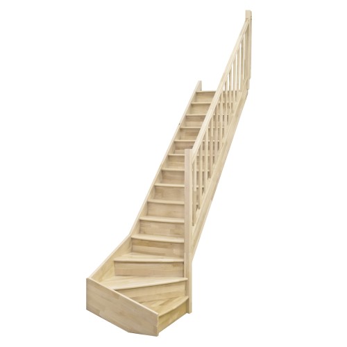 Minka Treppengeländer für die Raumspartreppen Home, Classic, Home Turn und Classic Turn Gerade Stäbe Fichte