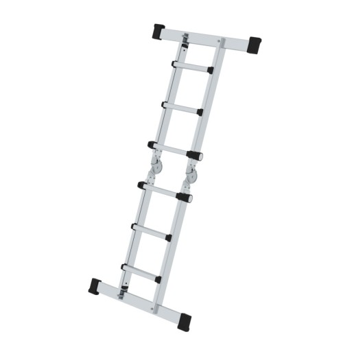 MUNK Teleskopleiter mit Traverse 4x3 Sprossen