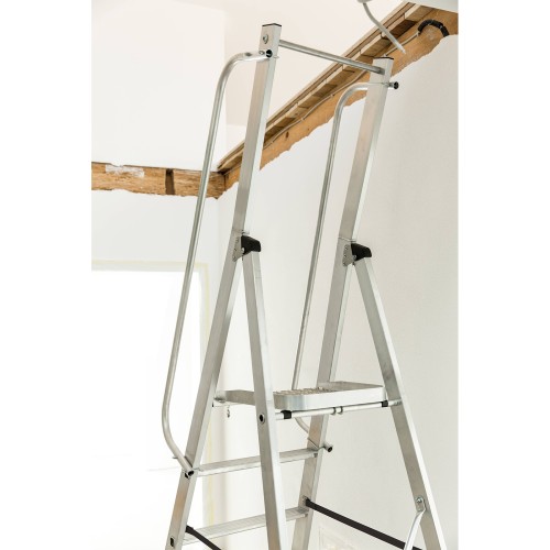 MUNK ML Bauleiter Aluminium-Stufenstehleiter 4 Stufen