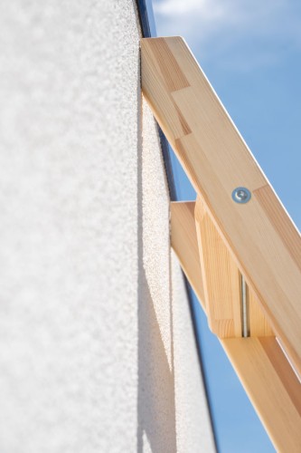 MUNK Holz Stufen-Anlegeleiter