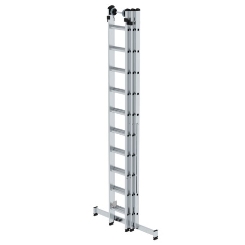 MUNK Mehrzweckleiter mit Nivello® Traverse 3x10 Sprossen
