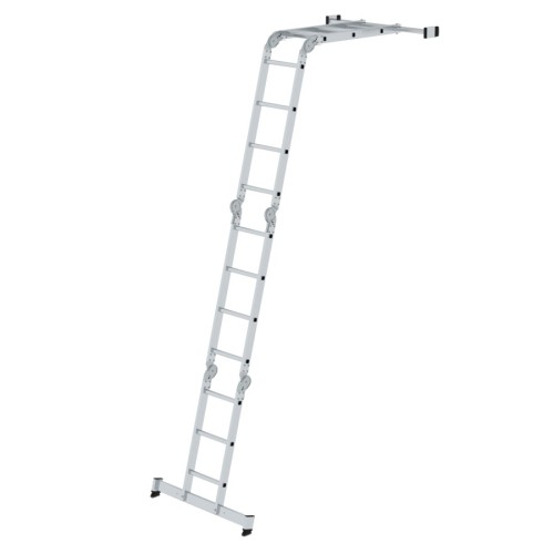 MUNK Vielzweckleiter mit Nivello® Traverse 2x3 + 2x4 Sprossen