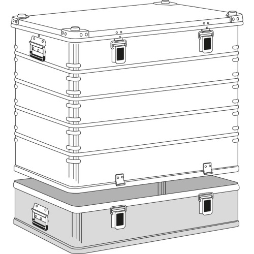 Zarges Transportkiste K470 Plus Oberteil 800x600x610mm 240l