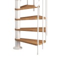 Dolle Spindeltreppe Montreal Eiche/weiß 252-282cm Geschosshöhe Ø140cm-small