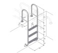 Eichenwald Poolleiter Modell 02 Tina klappbar Beckentiefe 780mm 2 Stufen Eichenwald Poolleiter Modell 02 Tina klappbar Beckentiefe 780mm 2 Stufen-small