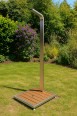 Eichenwald Modell 70 Gartendusche Ibiza mit WPC Plattform und Fußdruckknopf hellbraun Eichenwald Modell 70 Gartendusche Ibiza mit WPC Plattform und Fußdruckknopf hellbraun-small