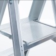 ASC Eurostairs Stufenstehleiter einseitig eloxiert mit Plattform 12 Stufen ASC Eurostairs Stufenstehleiter einseitig eloxiert mit Plattform 12 Stufen-small