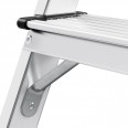 Hailo D60 StandardLine Doppelstufenleiter mit rutschsicheren geriffelten 2x5 Stufen-small