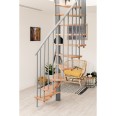 Minka Spindeltreppe Metallica Smart 38 - 305,5cm Geschosshöhe Buche Weiß Minka Spindeltreppe Metallica Smart 38 - 305,5cm Geschosshöhe Buche Weiß-small
