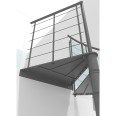 Minka Spindeltreppe Milano 42 - 300,3cm Geschosshöhe Grau 160cm Durchmesser Minka Spindeltreppe Milano 42 - 300,3cm Geschosshöhe Grau 160cm Durchmesser-small