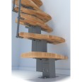 Minka Mittelholmtreppe Quatro 38 - 298cm Geschosshöhe Buche Grau Minka Mittelholmtreppe Quatro 38 - 298cm Geschosshöhe Buche Grau-small