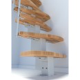 Minka Mittelholmtreppe Quatro 38 - 298cm Geschosshöhe Buche Weiß Minka Mittelholmtreppe Quatro 38 - 298cm Geschosshöhe Buche Weiß-small