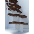 Minka Mittelholmtreppe Quatro 38 - 298cm Geschosshöhe Walnuss Weiß Minka Mittelholmtreppe Quatro 38 - 298cm Geschosshöhe Walnuss Weiß-small