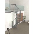 Minka Spindeltreppe Rondo Smart 37 - 305,5cm Geschosshöhe Grau 140cm Durchmesser Minka Spindeltreppe Rondo Smart 37 - 305,5cm Geschosshöhe Grau 140cm Durchmesser-small