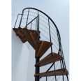 Minka Spindeltreppe Venezia Smart 38 - 305,5cm Geschosshöhe Walnuss Schwarz 120cm Durchmesser Minka Spindeltreppe Venezia Smart 38 - 305,5cm Geschosshöhe Walnuss Schwarz 120cm Durchmesser-small