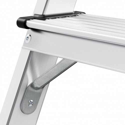 Hailo D60 StandardLine Doppelstufenleiter mit rutschsicheren geriffelten Stufen