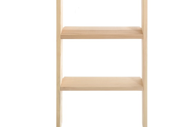 Hymer Holz Stufenstehleiter mit Textiltasche 2x8 Stufen
