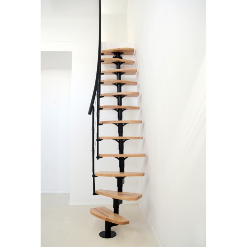 Minka Mittelholmtreppe Nizza 35 - 293,8cm Geschosshöhe Buche Schwarz