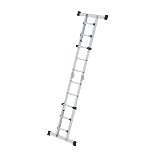 MUNK Teleskopleiter mit Traverse 4x3 Sprossen
