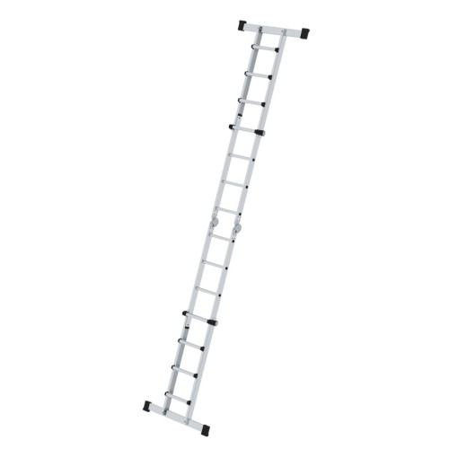 MUNK Teleskopleiter mit Traverse 4x4 Sprossen