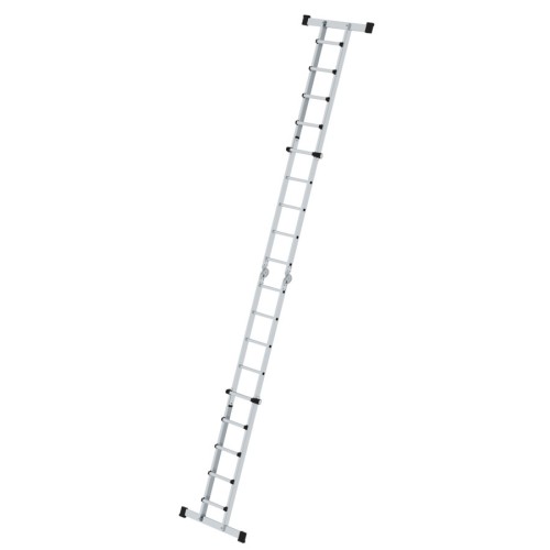 MUNK Teleskopleiter mit Traverse 4x5 Sprossen