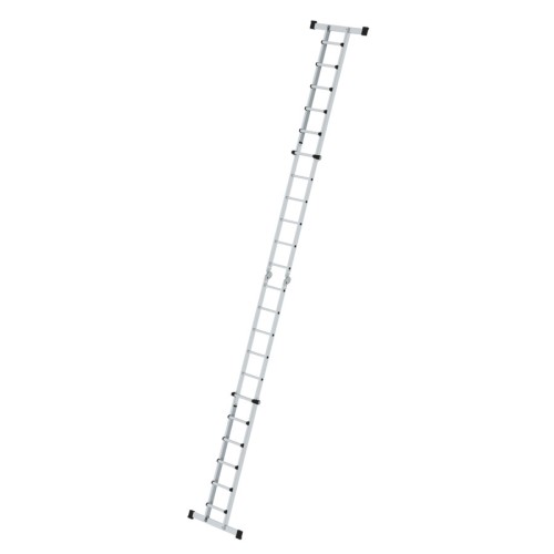 MUNK Teleskopleiter mit Traverse 4x6 Sprossen
