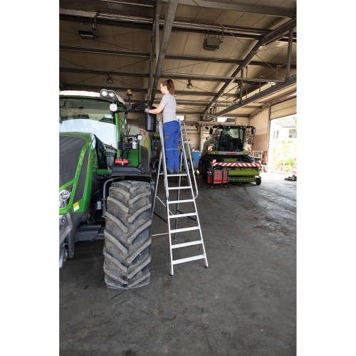 MUNK ML Bauleiter Aluminium-Stufenstehleiter 4 Stufen
