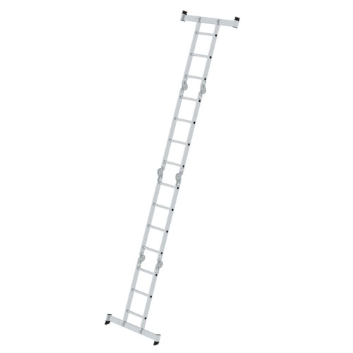 MUNK Vielzweckleiter mit Nivello® Traverse 2x3 + 2x4 Sprossen