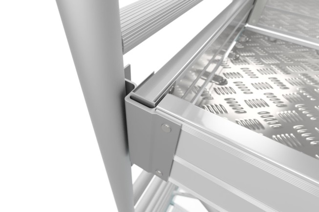 ROLLE Fahrbare Arbeitsbühne Rollgerüst Blizzard Gerüstsysteme 2,85x0,75m Typ 4601 AH bis 9,76m